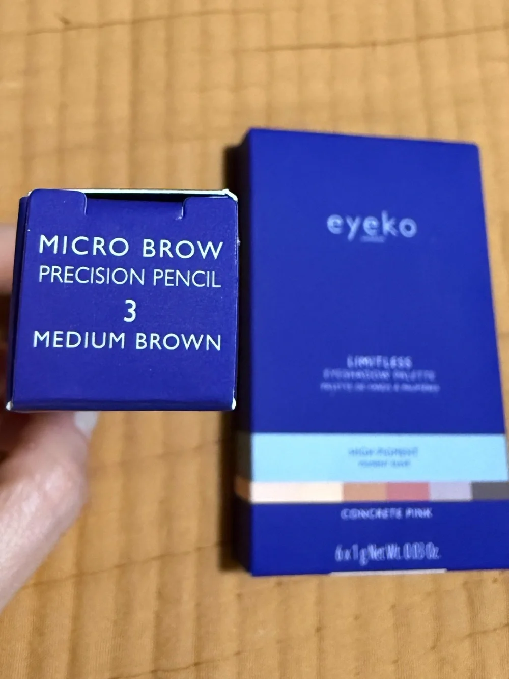 Eyeko Limitless Eyeshadow Palette & Micro Brow Pencil in Medium Brown BUNDLE